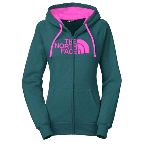 The North Face Tops - The North Face Avalon zip up hoodie in magenta and teal